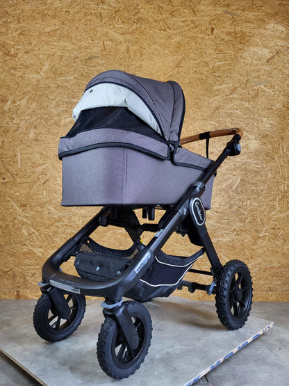 Emmaljunga - NXT90 Flat Outdoor Kombikinderwagen (Sportsitz und Liegewanne) - Grün in gutem Zustand