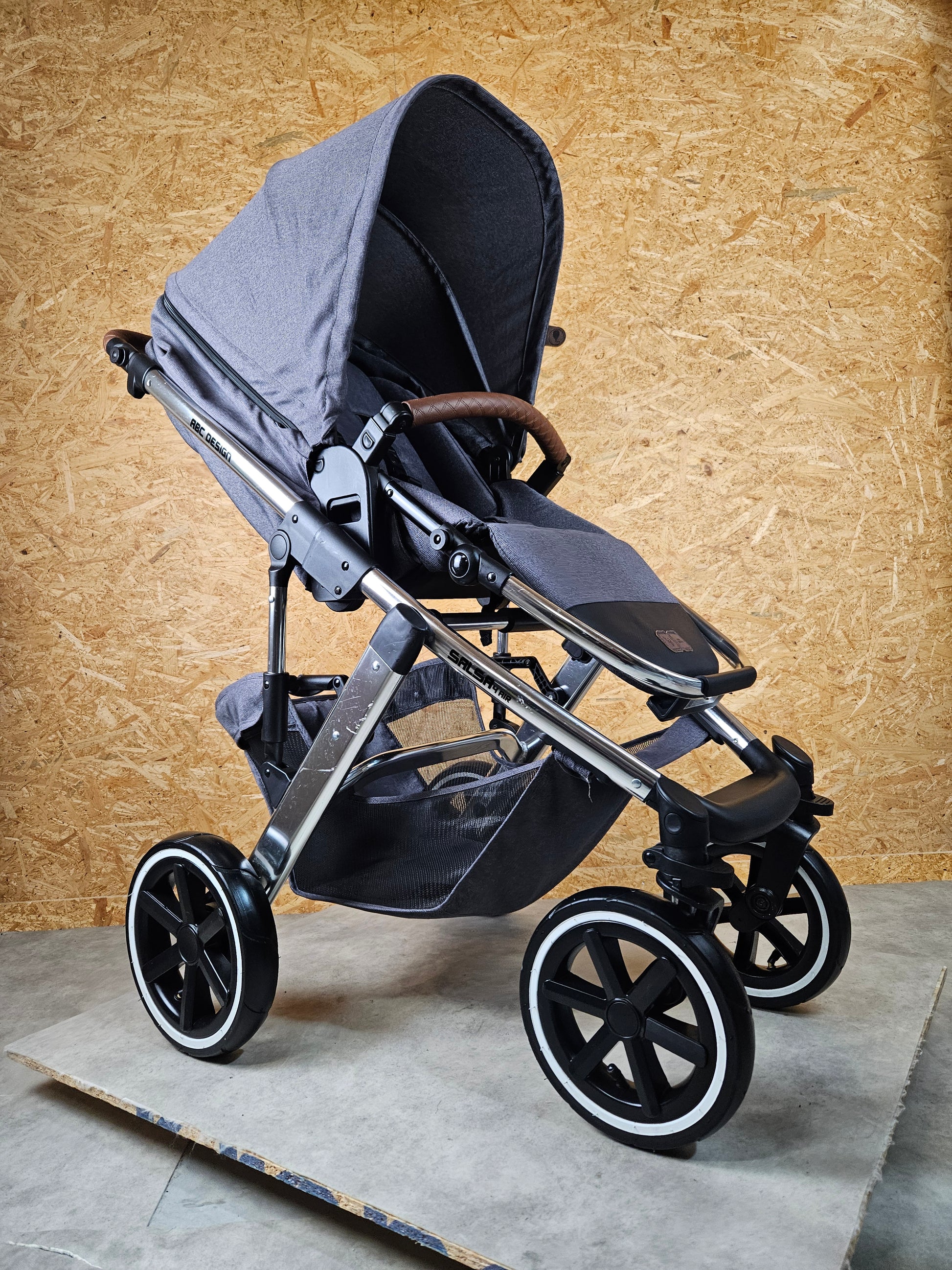 Abc Design - Salsa 4 Air Kombikinderwagen (sportsitz und Babywanne) - Asphalt in sehr Gutem Zustand Kinderwagen 5