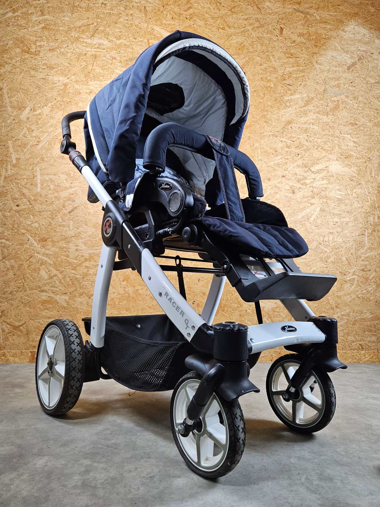Hartan - Racer Gt Kombikinderwagen (babywanne und Sportsitz) - Blau in Gutem Zustand / Gut Kinderwagen 2