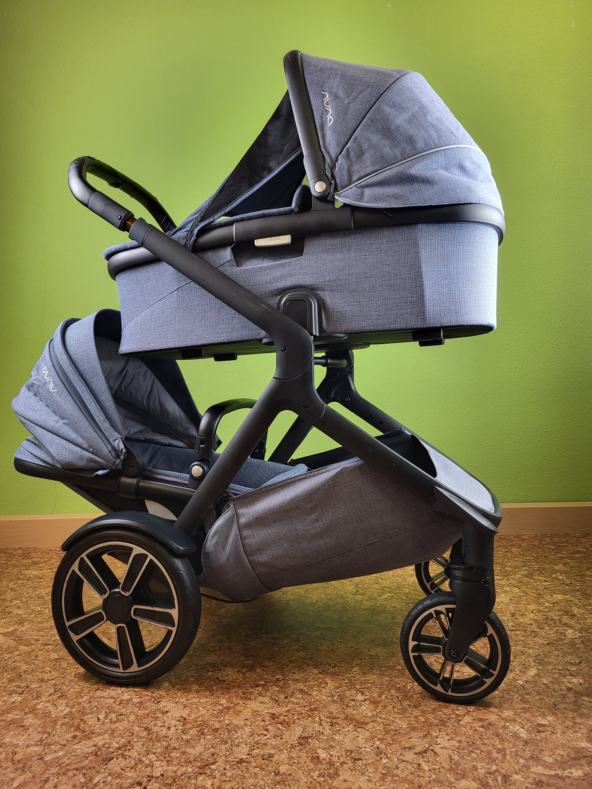 Nuna Demi Grow Set - Kombikinderwagen Mit Babywanne Tasche Und Sportsitz Blau / Gut Kinderwagen 10