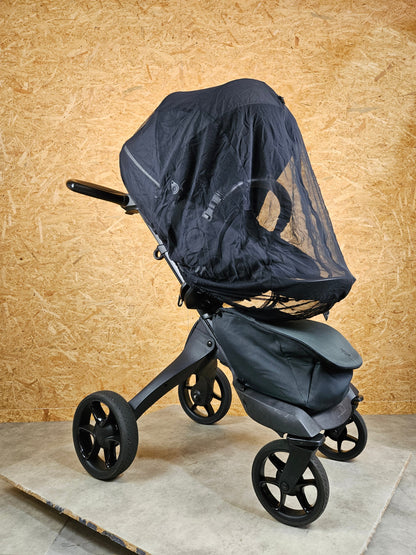 Stokke - Xplory Kombikinderwagen (Sportsitz und Babywanne) inkl. Zubehör - Schwarz in sehr gutem Zustand
